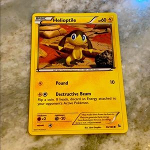 Helioptile Pokémon card